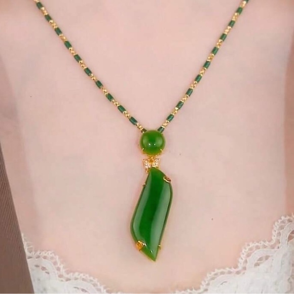 GYPSY STONE STATEMENT FASHION NECKLACE - Picture 1 of 8